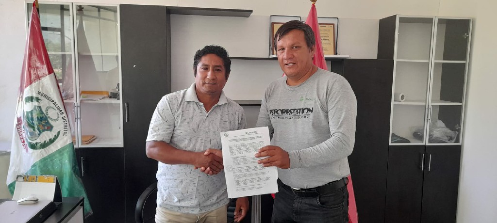Imagen de Formalización de convenio Interinstitucional entre CIGDES y la Municipalidad Distrital de Shapaja.
